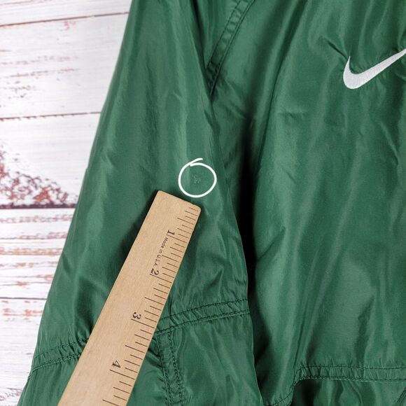 Vintage Nike Team Mens Size L Full Zip Jacket Front Vented Green - Picture 3 of 9
